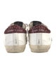Golden Goose Leather Animal Print Sneakers