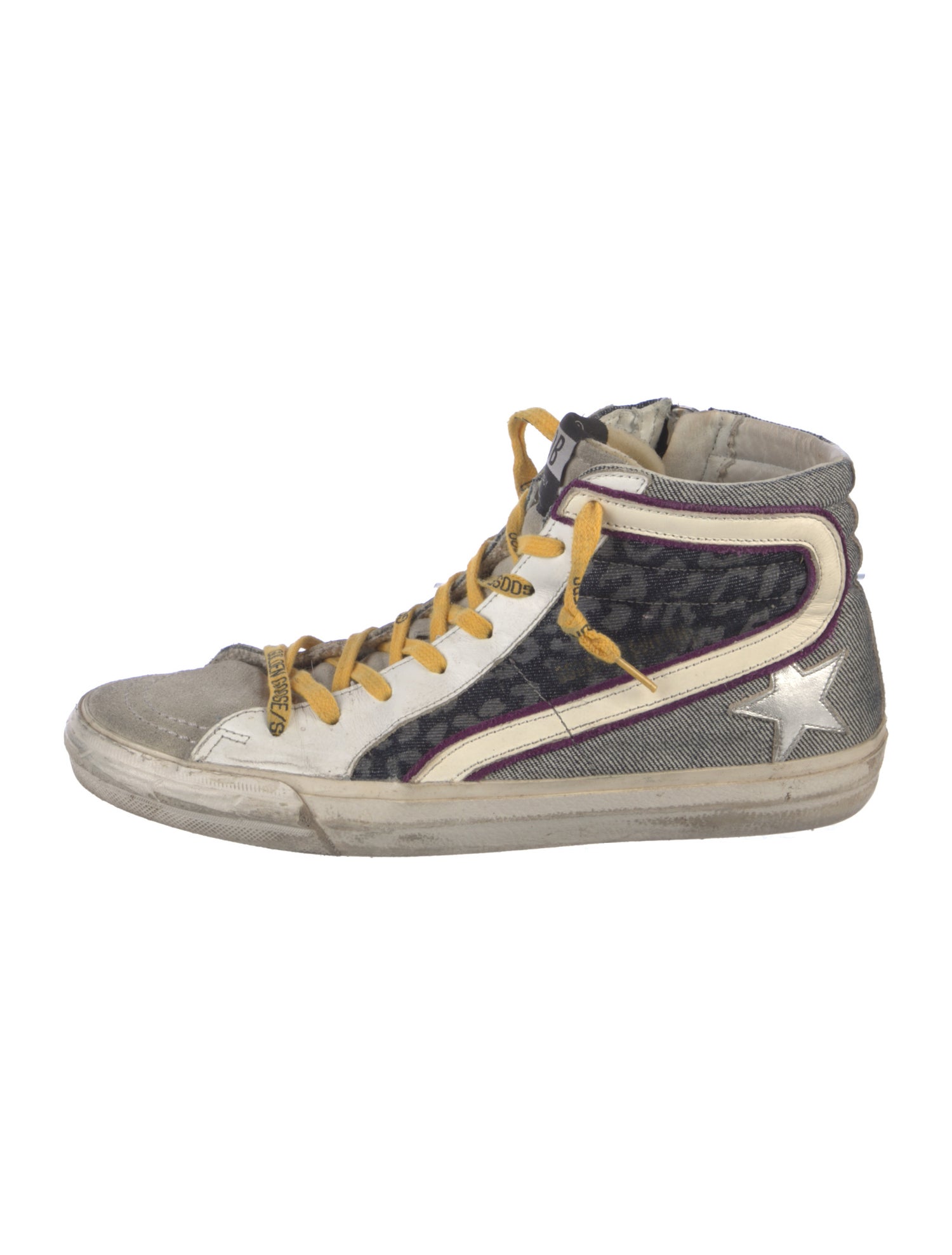 Golden Goose Canvas Animal Print Sneakers