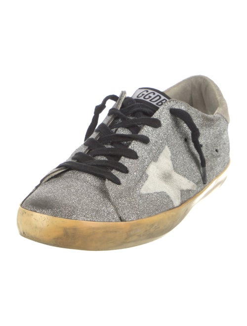 Golden Goose Glitter Graphic Print Sneakers