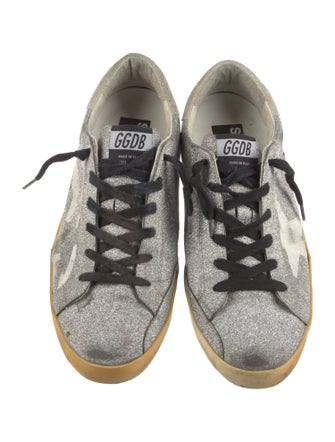 Golden Goose Glitter Graphic Print Sneakers