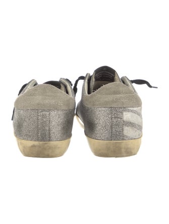 Golden Goose Glitter Graphic Print Sneakers