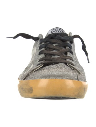 Golden Goose Glitter Graphic Print Sneakers