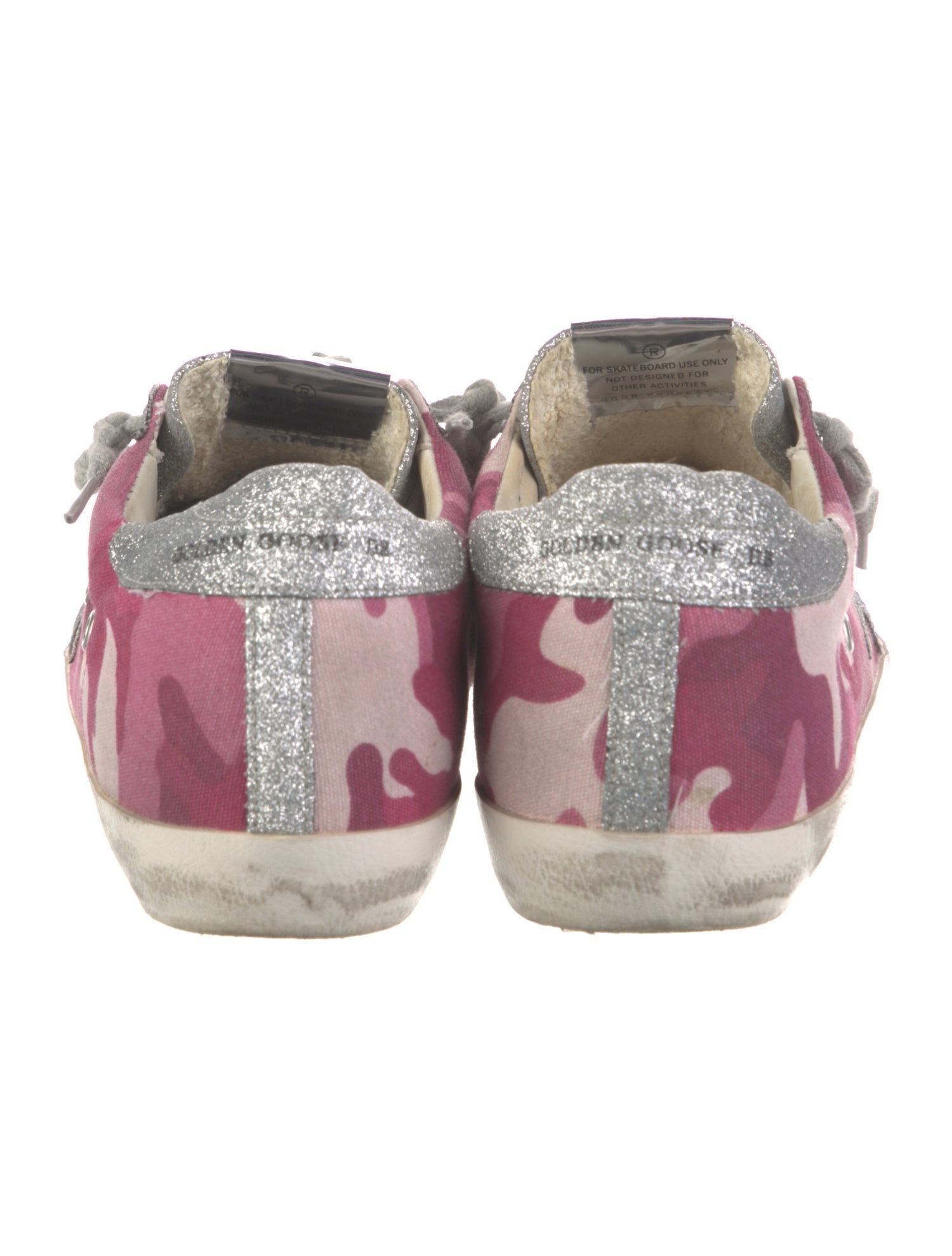 Golden Goose Canvas Printed Sneakers