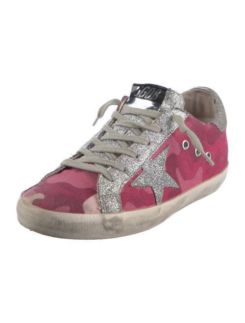Golden Goose Canvas Printed Sneakers