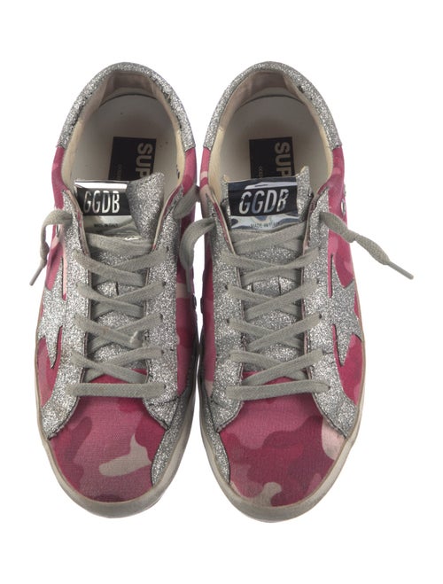 Golden Goose Canvas Printed Sneakers