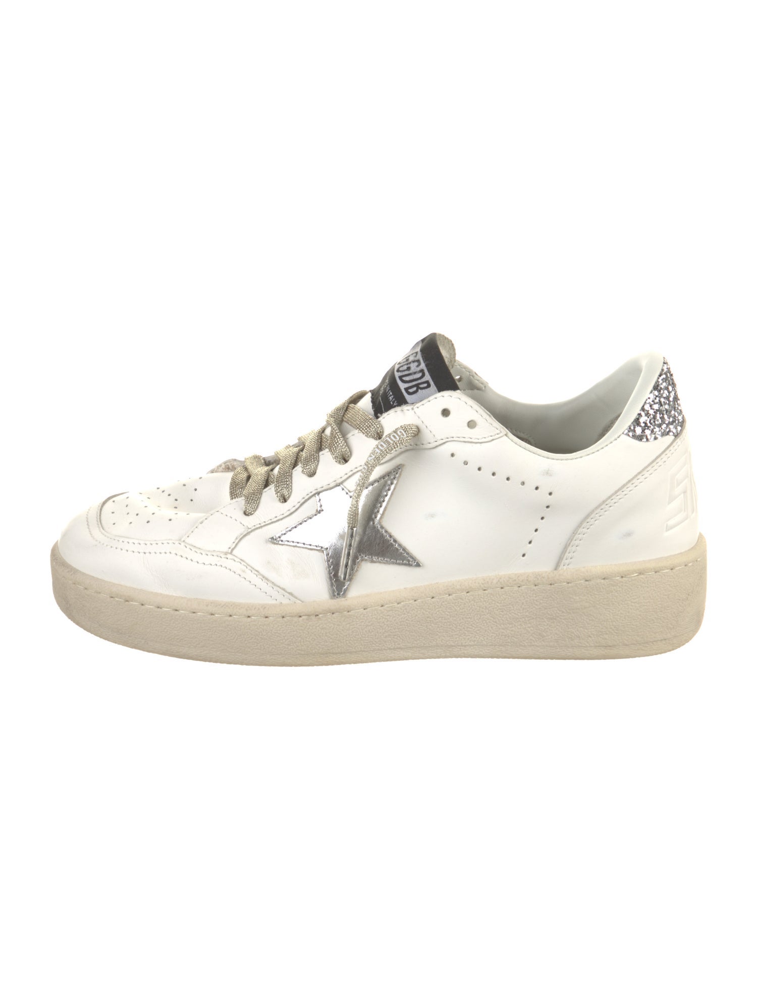 Golden Goose Leather Distressed Accents Sneakers