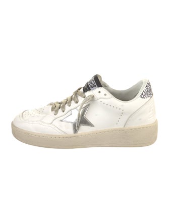 Golden Goose Leather Distressed Accents Sneakers