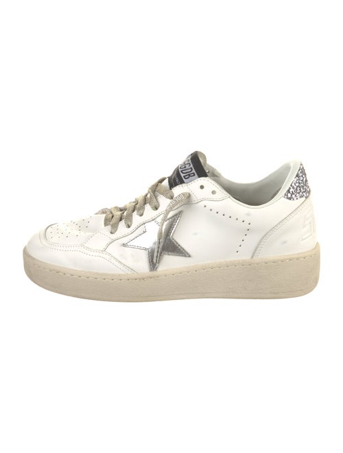 Golden Goose Leather Distressed Accents Sneakers