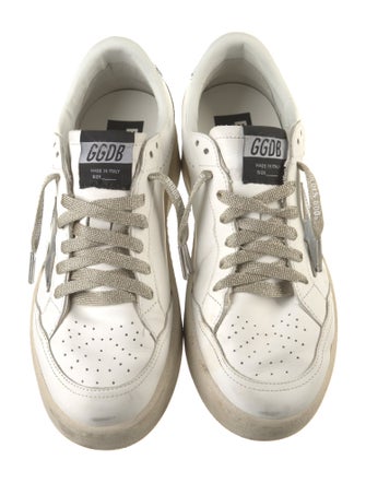 Golden Goose Leather Distressed Accents Sneakers