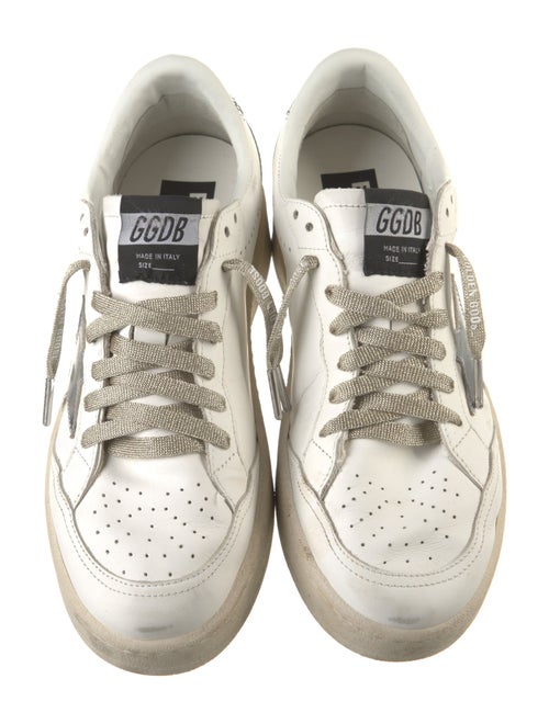 Golden Goose Leather Distressed Accents Sneakers