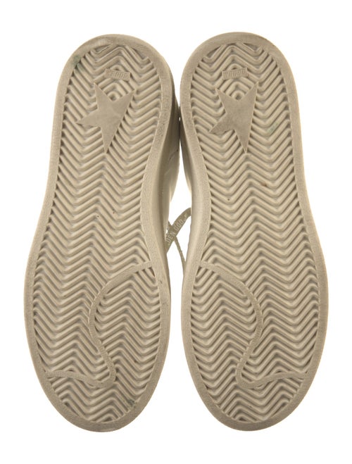 Golden Goose Leather Distressed Accents Sneakers