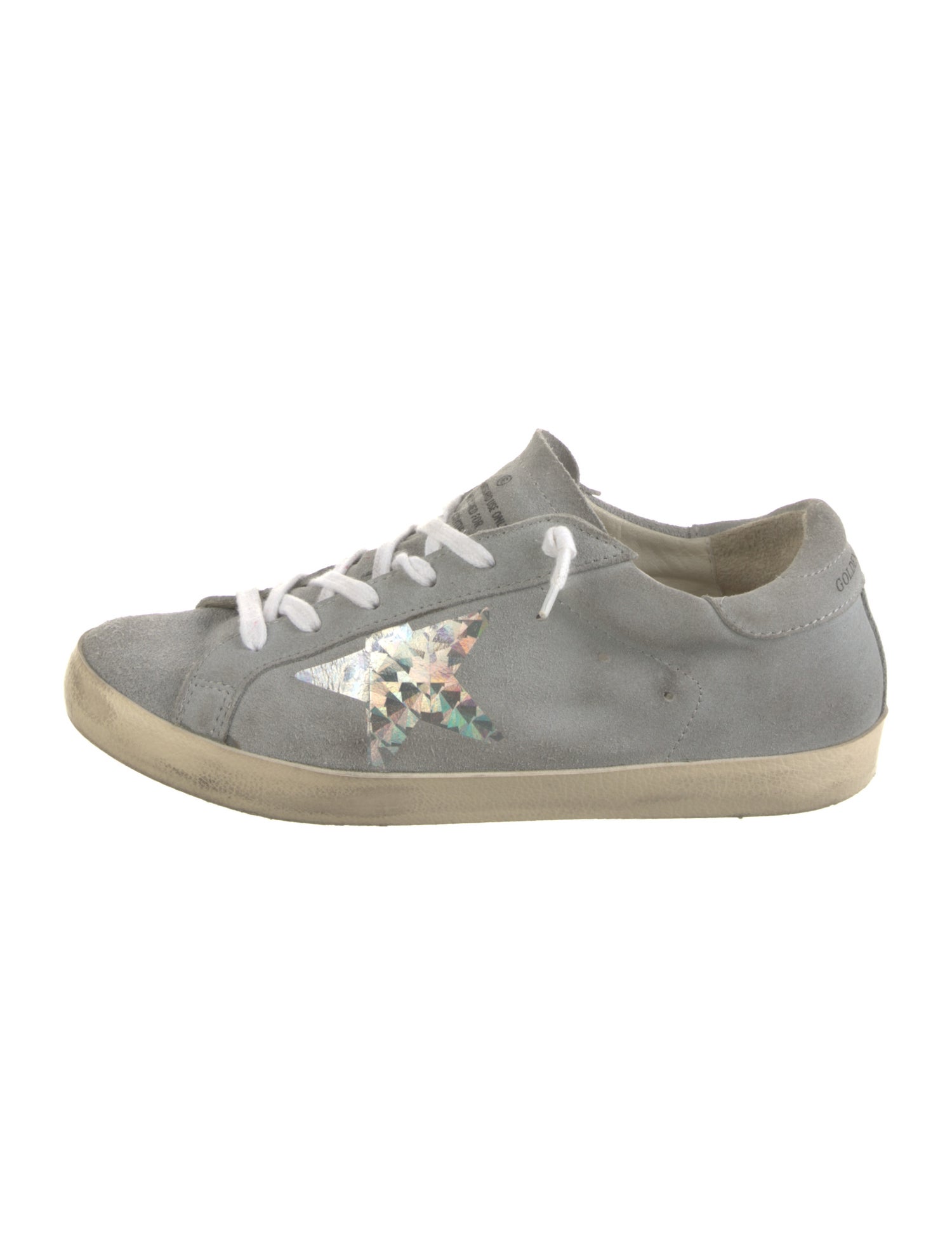 Golden Goose Suede Graphic Print Sneakers