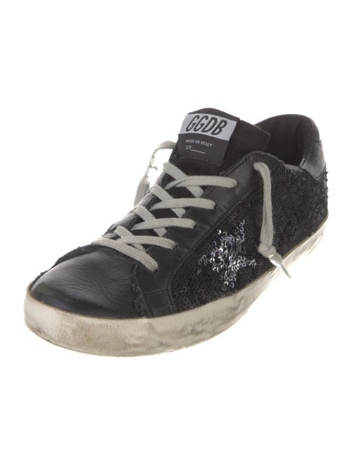 Golden Goose Sequins Distressed Accents Sneakers