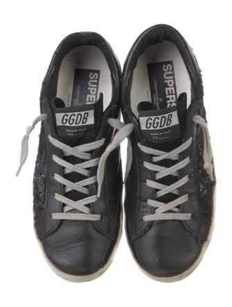 Golden Goose Sequins Distressed Accents Sneakers