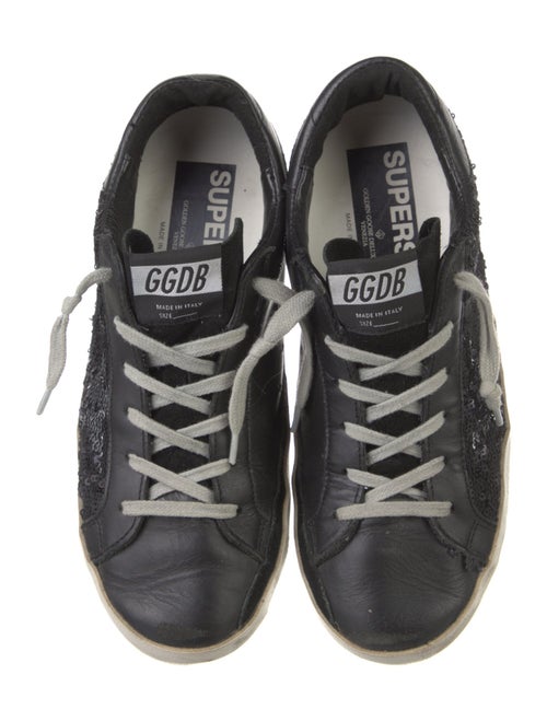 Golden Goose Sequins Distressed Accents Sneakers