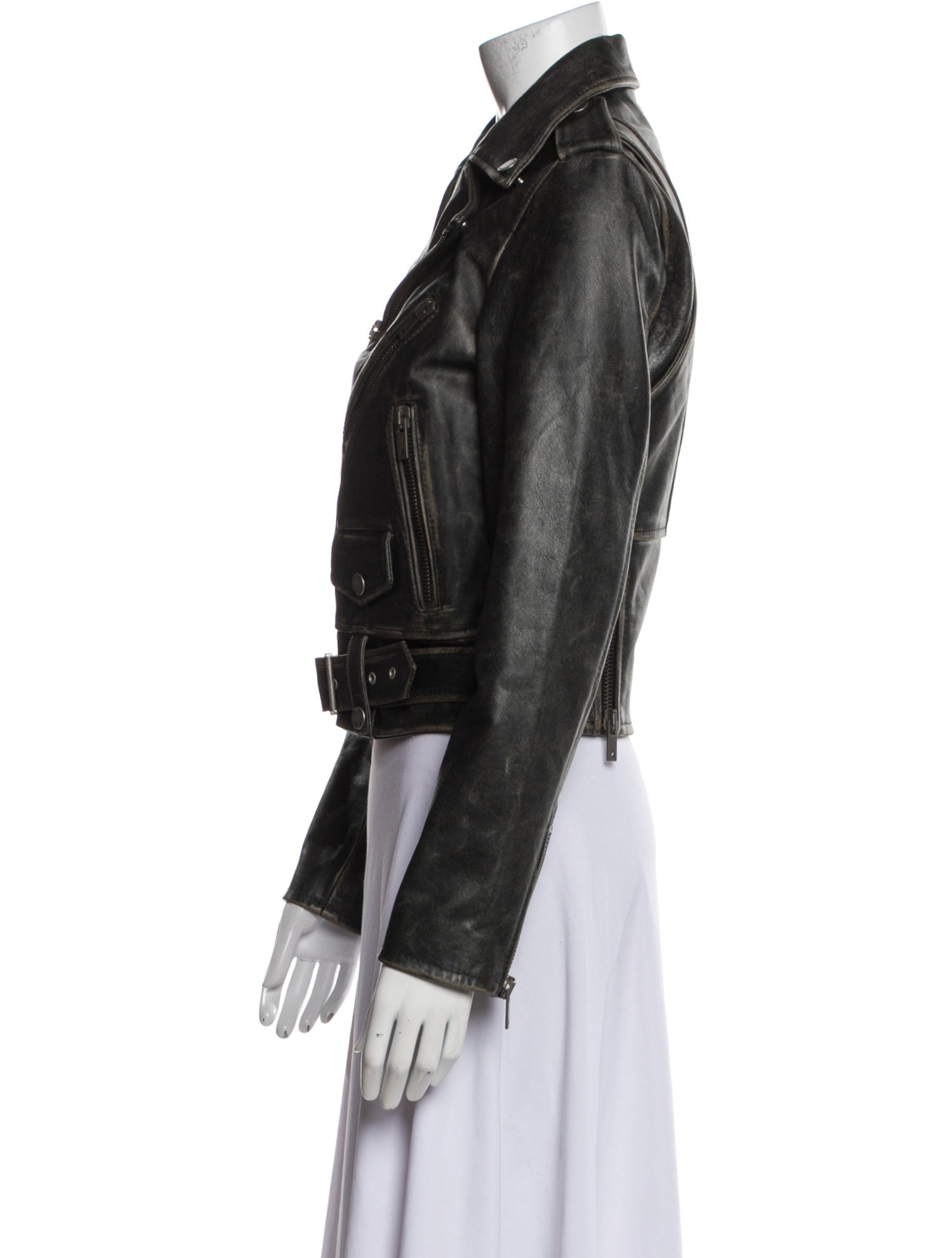 Golden Goose Leather Biker Jacket