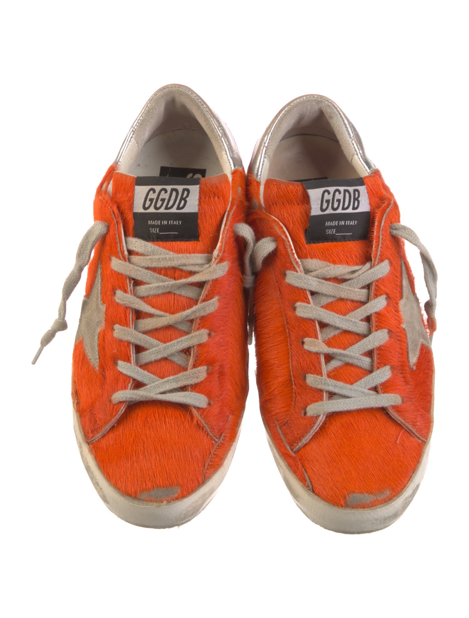 Golden Goose Ponyhair Distressed Accents Sneakers
