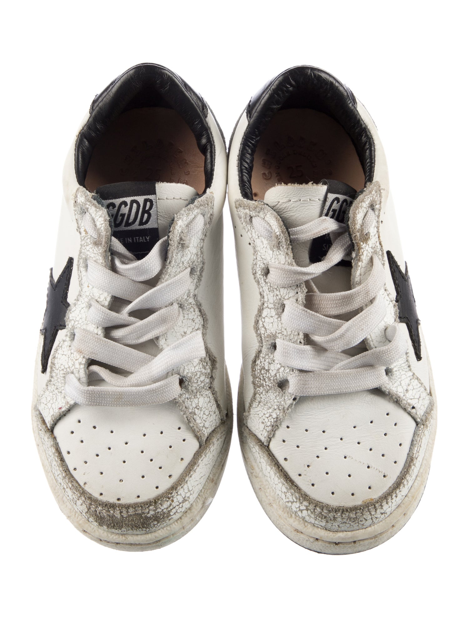 Golden Goose Kids' Low-Top Distressed Sneakers