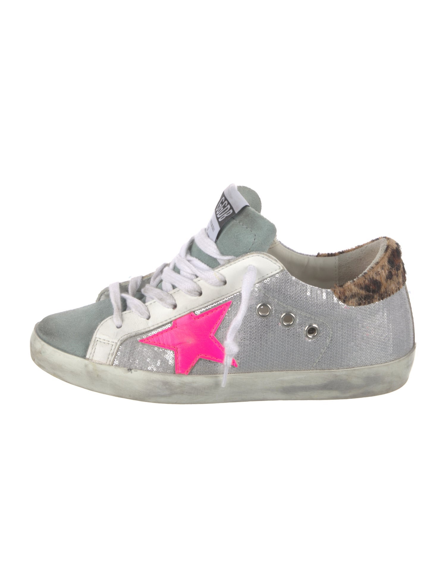 Golden Goose Sequins Printed Sneakers
