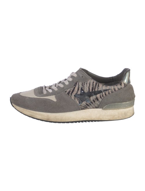 Golden Goose Suede Animal Print Sneakers