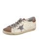 Golden Goose Leather Colorblock Pattern Sneakers