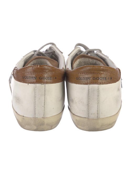 Golden Goose Leather Colorblock Pattern Sneakers