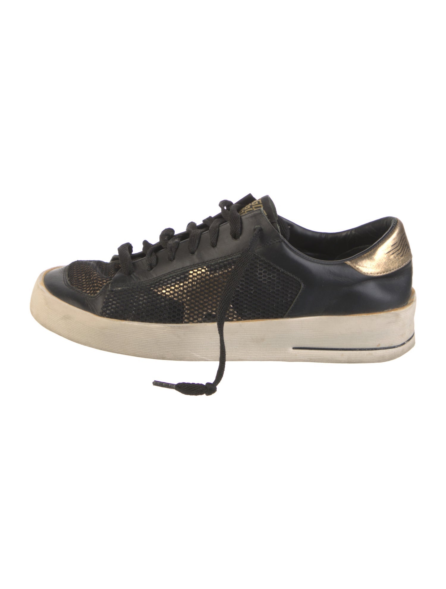 Golden Goose Leather Mesh Accents Sneakers