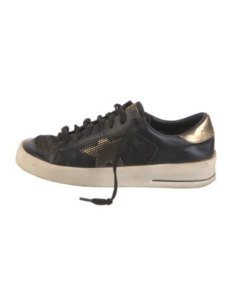 Golden Goose Leather Mesh Accents Sneakers