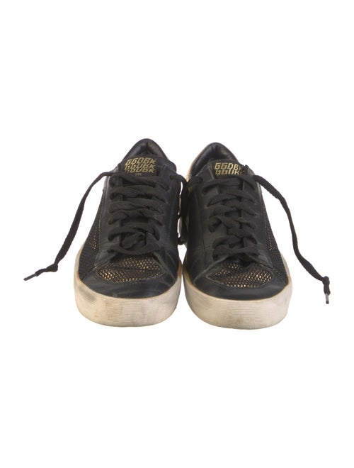 Golden Goose Leather Mesh Accents Sneakers