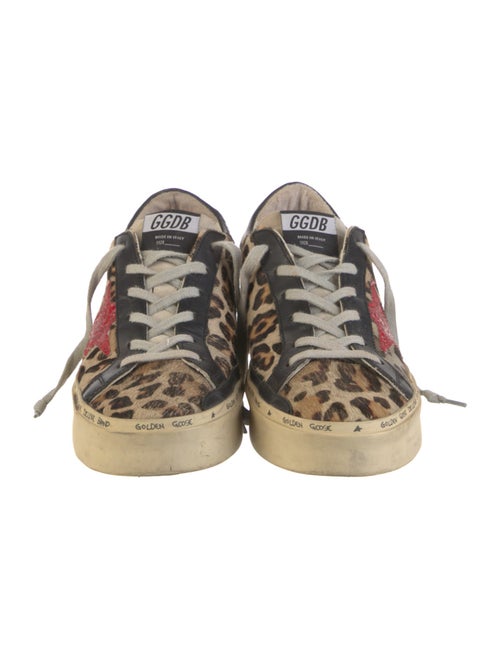 Golden Goose Ponyhair Animal Print Sneakers