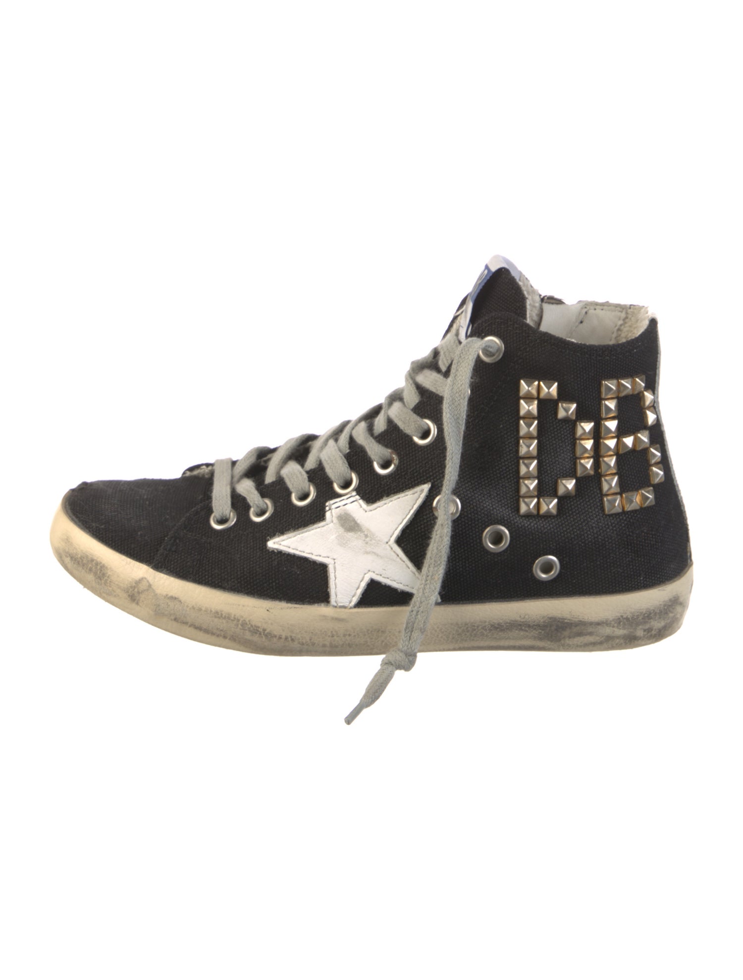 Golden Goose Canvas Printed Sneakers