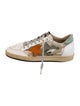 Golden Goose Leather Printed Sneakers
