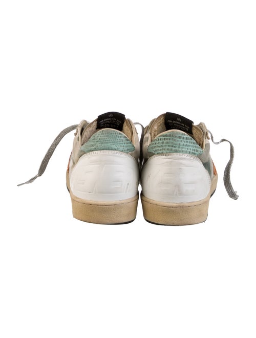 Golden Goose Leather Printed Sneakers