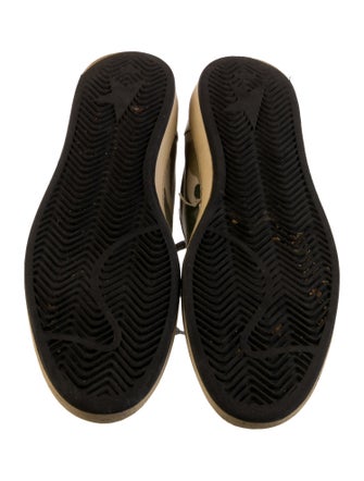 Golden Goose Leather Printed Sneakers