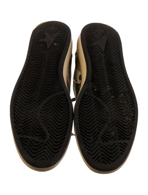 Golden Goose Leather Printed Sneakers