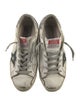 Golden Goose Leather Printed Sneakers