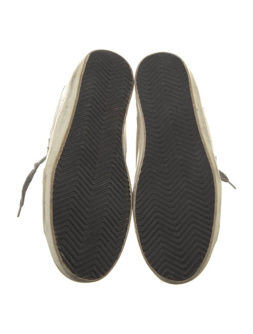 Golden Goose Leather Printed Sneakers