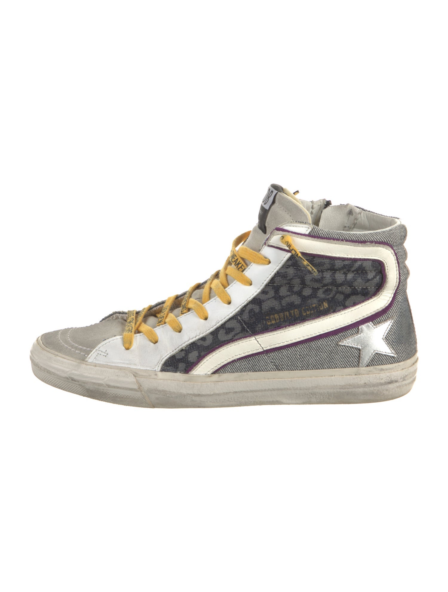 Golden Goose Canvas Printed Sneakers