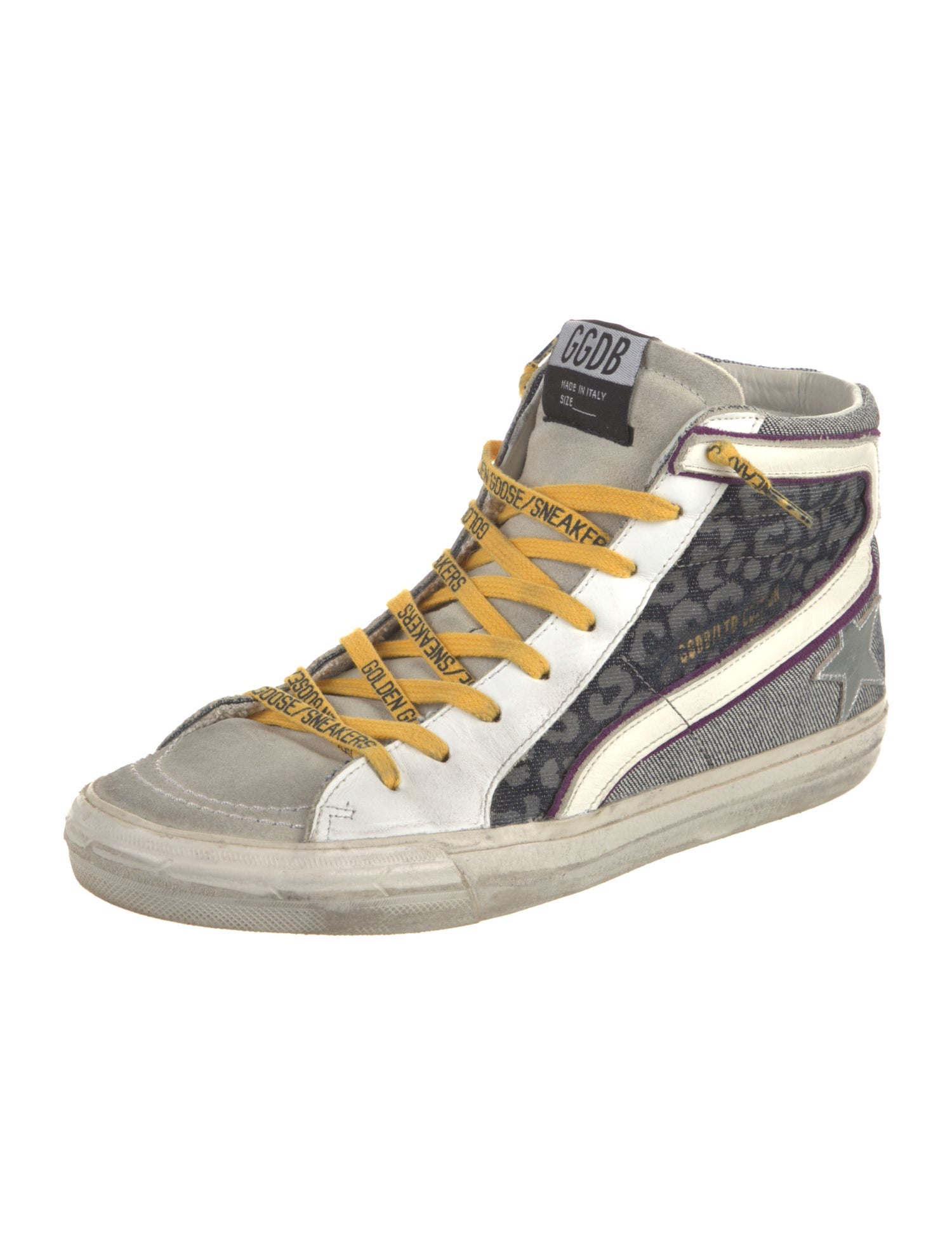 Golden Goose Canvas Printed Sneakers