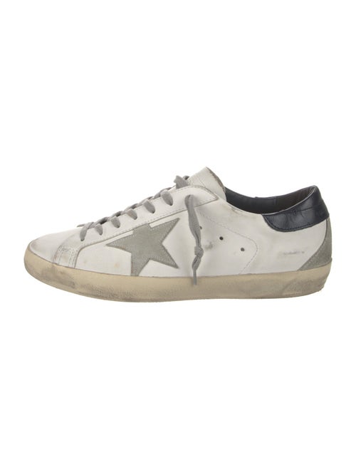 Golden Goose Leather Printed Sneakers