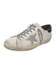 Golden Goose Leather Printed Sneakers