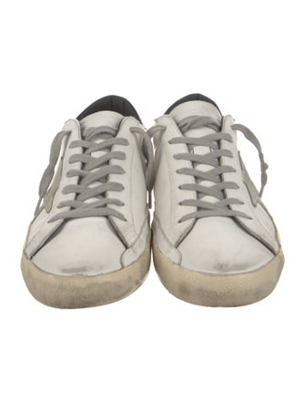 Golden Goose Leather Printed Sneakers