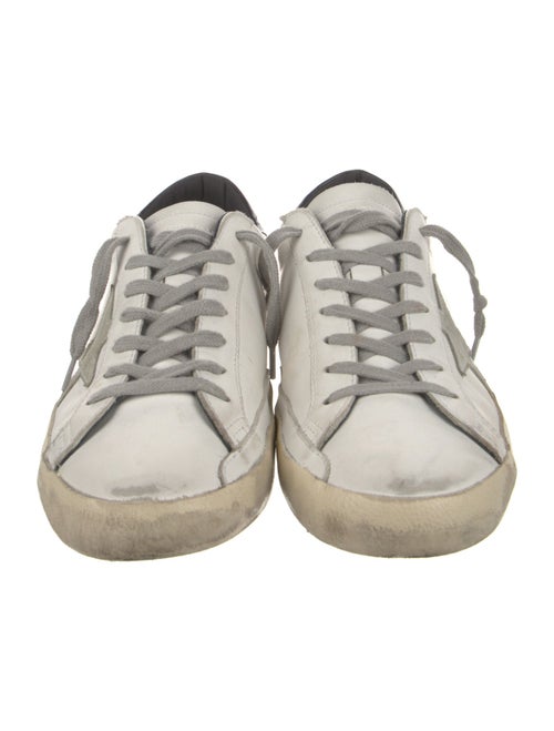 Golden Goose Leather Printed Sneakers