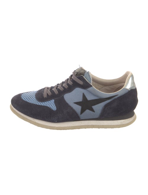 Golden Goose Suede Colorblock Pattern Sneakers