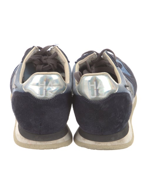 Golden Goose Suede Colorblock Pattern Sneakers
