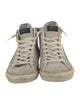 Golden Goose Suede Colorblock Pattern Sneakers