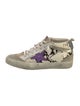 Golden Goose Suede Colorblock Pattern Sneakers