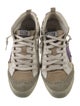 Golden Goose Suede Colorblock Pattern Sneakers