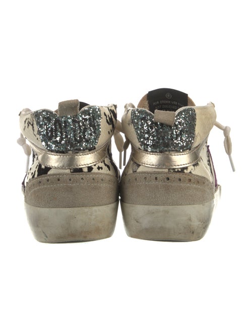 Golden Goose Suede Colorblock Pattern Sneakers