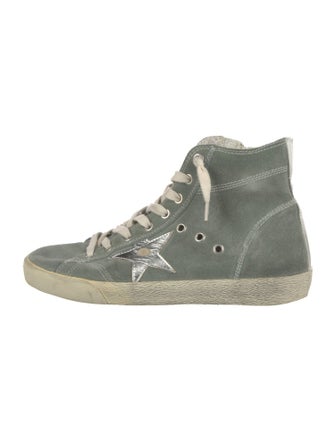 Golden Goose Suede Distressed Accents Sneakers